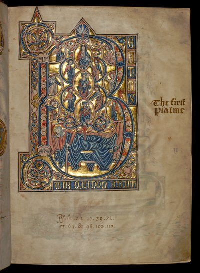 Psalm 1, Initial B, Tree of Jesse, Illustration from the 